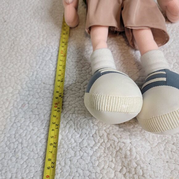 Nickelodeon Vtg 90s Doug Funnie Plush Vinyl Head Doll 20 In Retro Mattel Disney - Picture 4 of 7